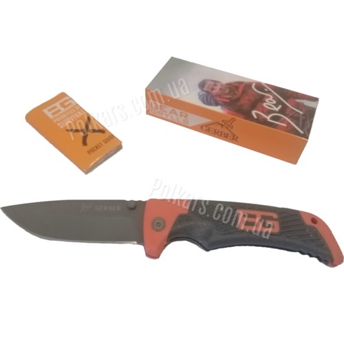 Нож туристический складной Gerber 85 мм без пилки (orange) M