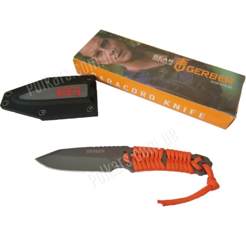 Нож Gerber метательный с мет. чехлом 83 мм (orange)