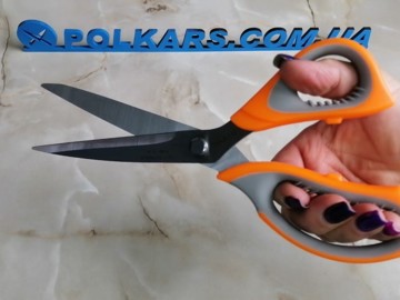 Ножницы портновские 265 мм резина оранжевые, Taksun (Турция)